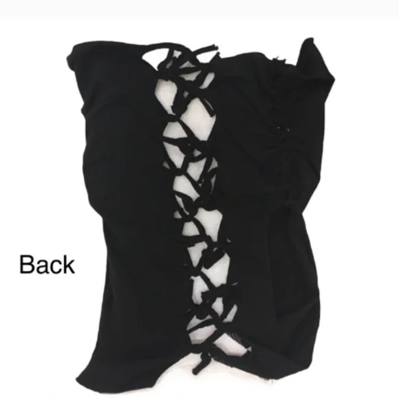 🌛SAILOR MOON- Luna Cut-Out & Distressed Open Back Muscle Tee🌜 - Picture 2 of 4